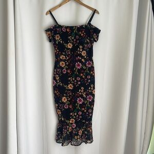 Floral, lace, Guess dress